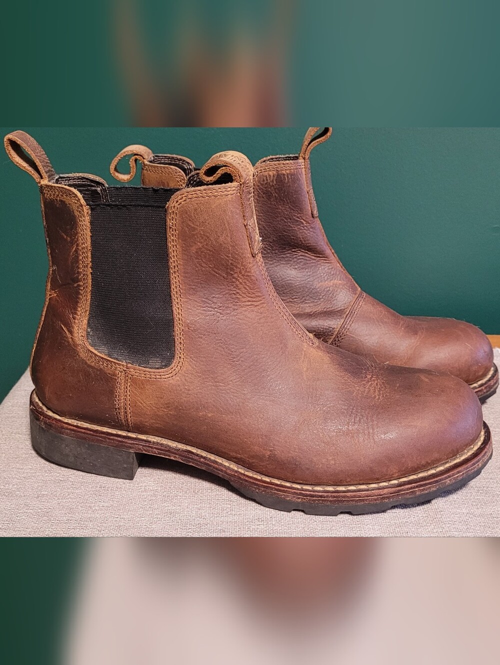 Men's Brown Leather  Boots